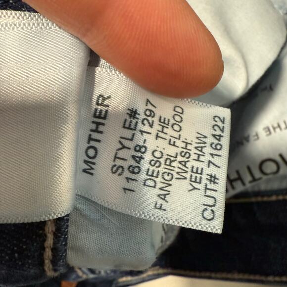 Mother Denim The Fangirl Flood Jeans Barrel Wide Leg Yee Haw 26 - Picture 12 of 12